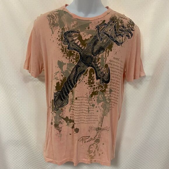 Rass medium T Shirt Cotton Peach Mens Graphic Tee - Picture 1 of 8
